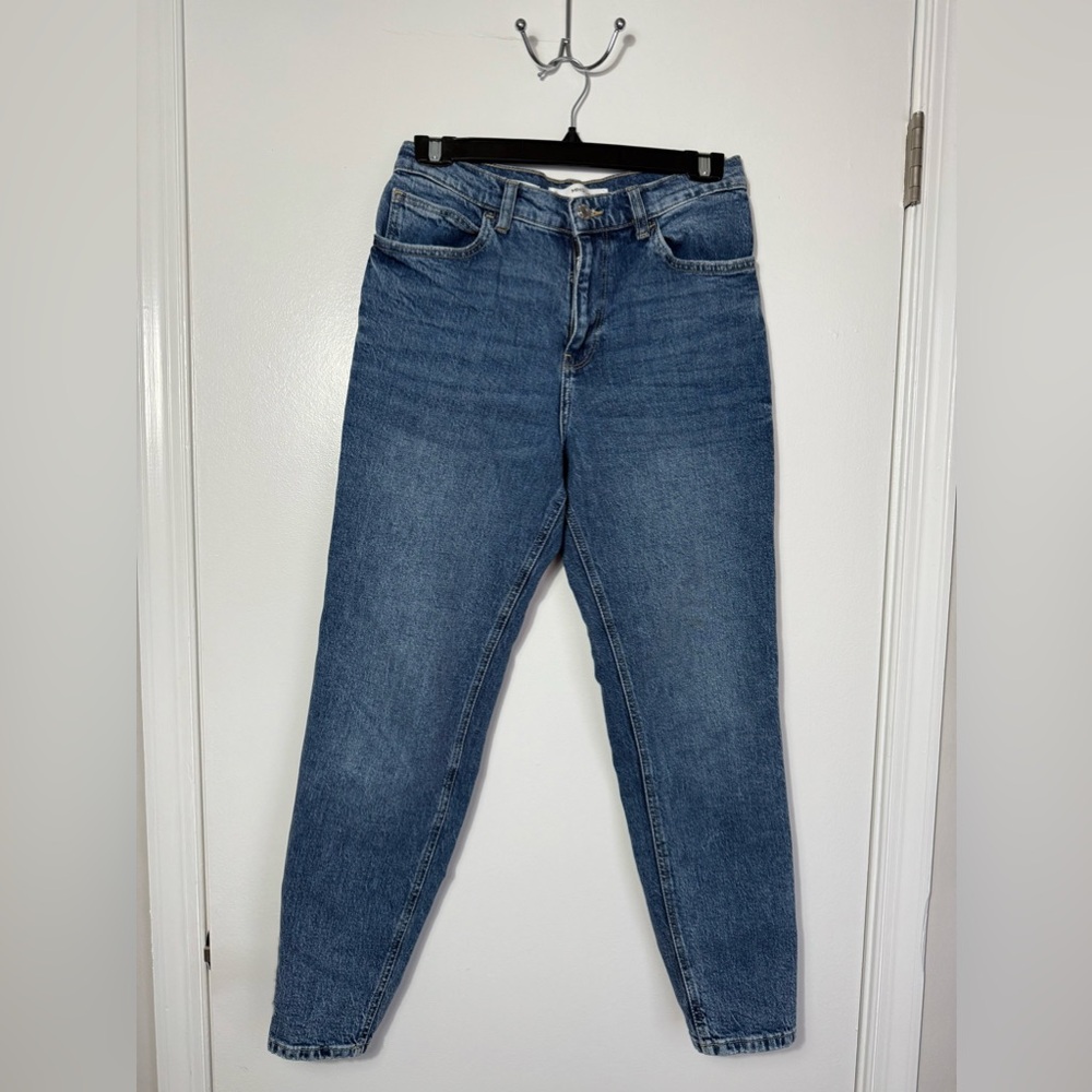 Mango Mom Jeans Blue High Rise Vintage Wash Denim jeans Women’s Used size 4 (S)